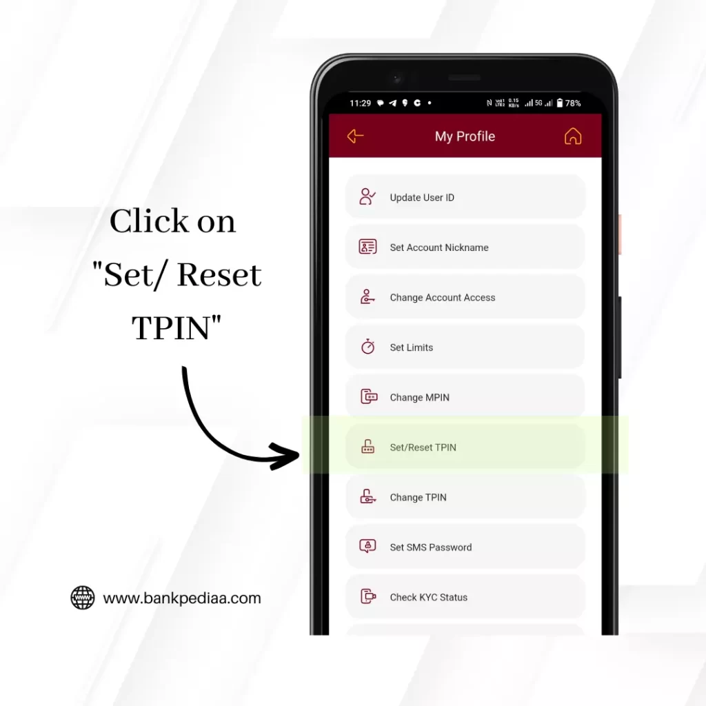 How to Reset TPIN in PNB ONE